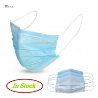 Fast Delivery 3 Ply Non-woven Fabric Disposable Surgical Face Mask For Medical / Personal Use