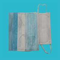 High Breathability Nelson Report BEF 99% Surgical Ear Loop Non Woven 3 Ply Surgical Face Mask  anti ebola virus