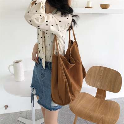 2020 New Item Fashion Cotton Shopping Bags  Canvas Handbags Foldable Leisure bag With BSCI SEDEX SGS Audit For Lady And Women