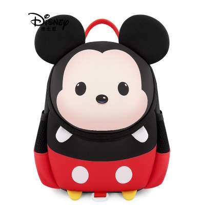 Disney FAMA Audited Bag Backpacks Mickey Minnie Plush Toys Metal Ring Cover Holder Shoulder Bag Cartoon Disney Bag For Kids