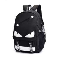 OEM BSCI Audited Factories Canvas bag Nightlight Laptop bag Outdoor Backpack With USB For Student School boys And School girls