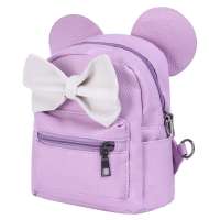 DISNEY SEDEX BSCI SGS Audit Factory  Women Girls Cute Mini Backpack Casual Travel Mouse PU Leather Shoulder School Bag For Kids