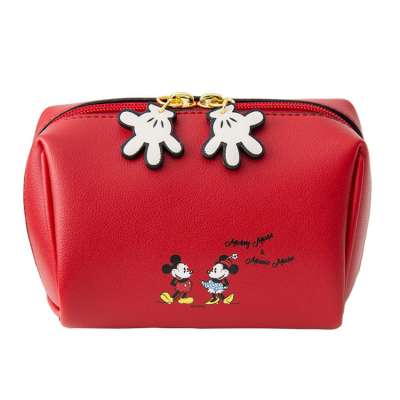 Disney Audit FAMA Mickey mouse cosmetic plush purse bag lady clutch bag cartoon coin pu purse bag holder mini storage handbag