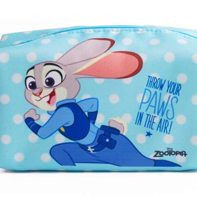 Disney Audited professional to custom printing lady blue cosmetic bag for woman